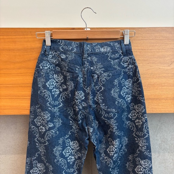 NWT REFORMATION Cynthia Baroque High Rise Straight Long Jeans, Size 23 - Picture 13 of 16